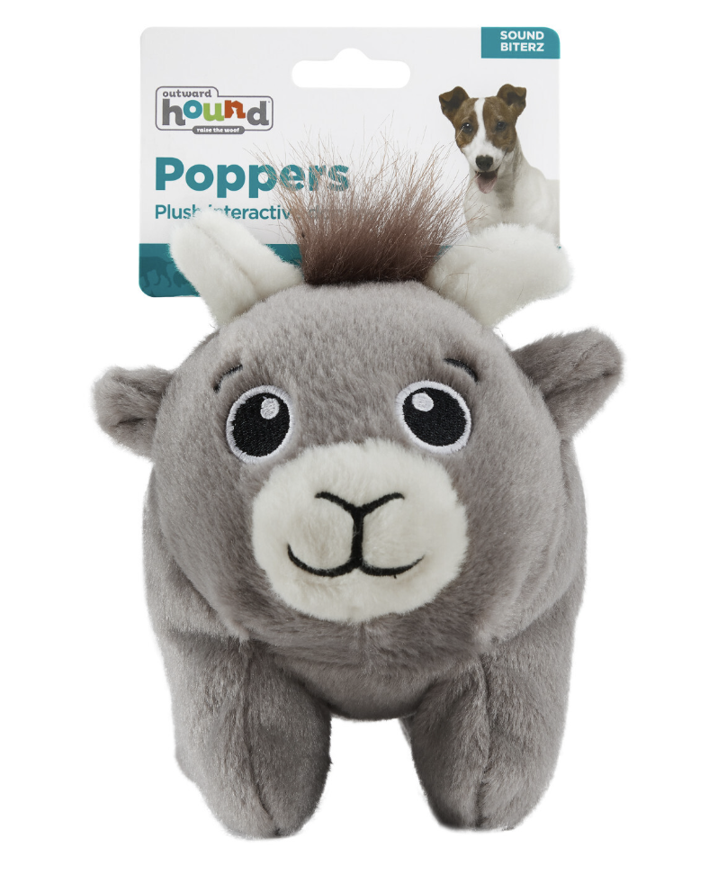 Outward Hound Tail Poppers Plush Goat